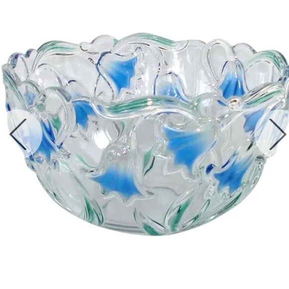 Mikasa Crystal Bluebells Glass Bowl - Picture 7 of 15